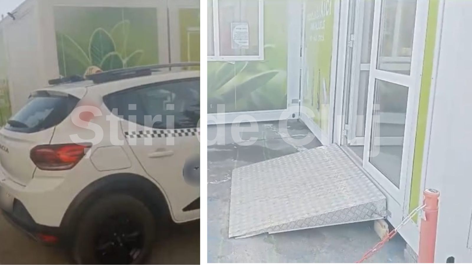 Caz socant in Cluj Napoca Hypermarket blocat locuri pentru dizabilitati