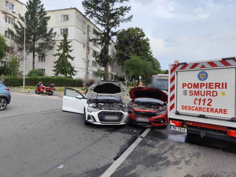Accident pe strada Brancusi din Cluj Napoca reportaj foto