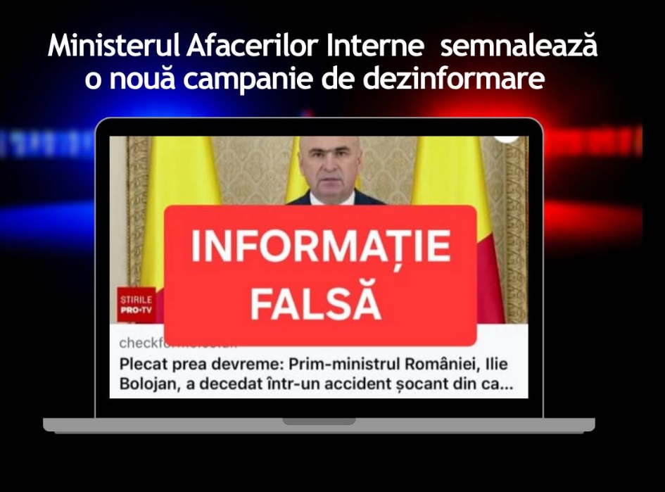 Avertisment DNSC Informatile despre moartea premierului sunt false