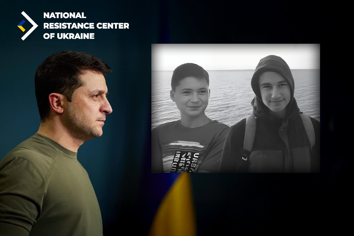 Zelenski a acordat premii postmortem celor doi adolescenti ucisi