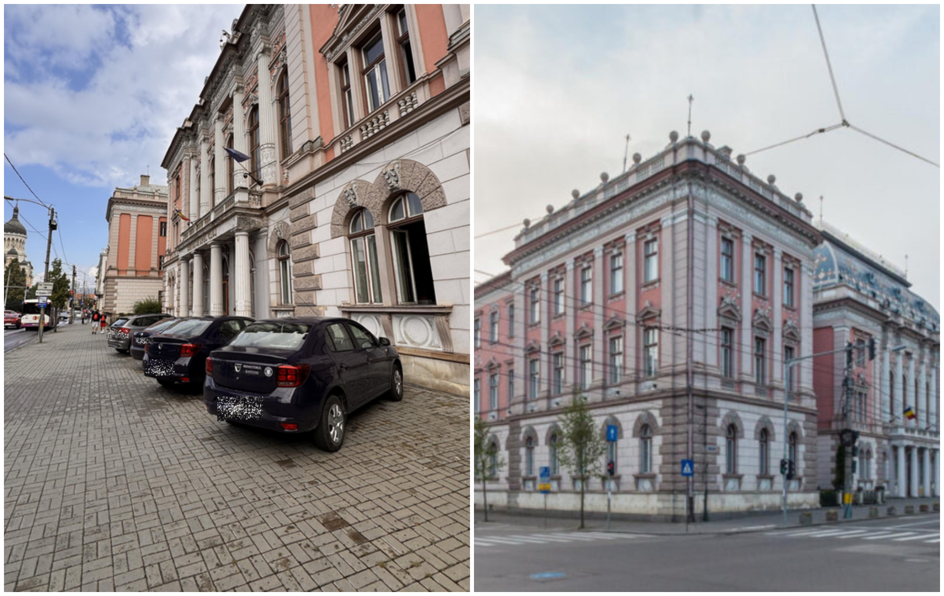 Scandal din cauza parcarilor haotice la Curtea de Apel
