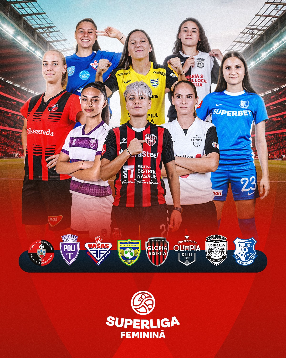 Superliga Feminina de Fotbal Campiona contra Vicecampioanei Anterioare