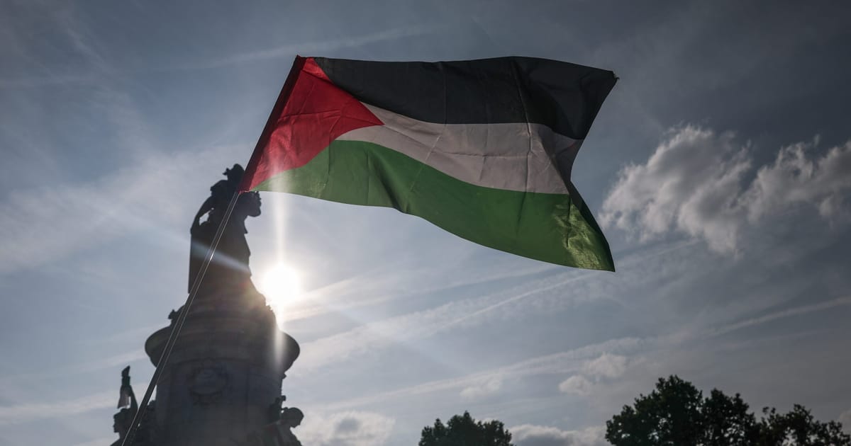 Conflict pe fondul steagului in Franta Macron pregateste reconasterea Palestinei