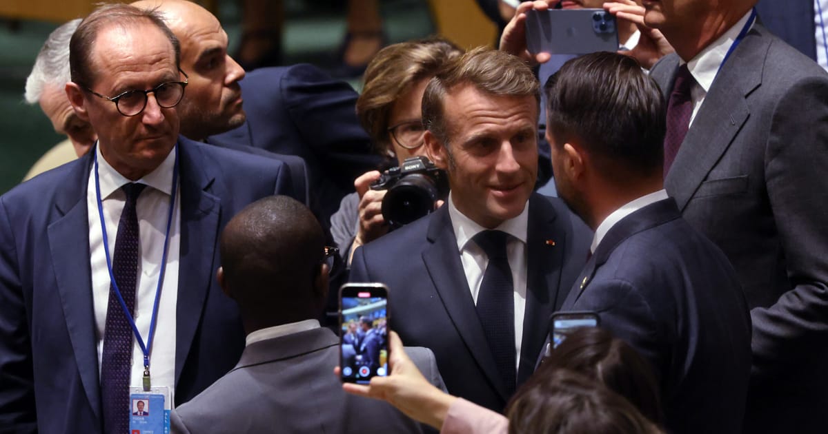 Macron sfideaza Trump sprijina statul palestinian