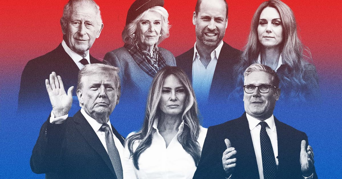 Trump are parte de o primire fara precedent in Marea Britanie