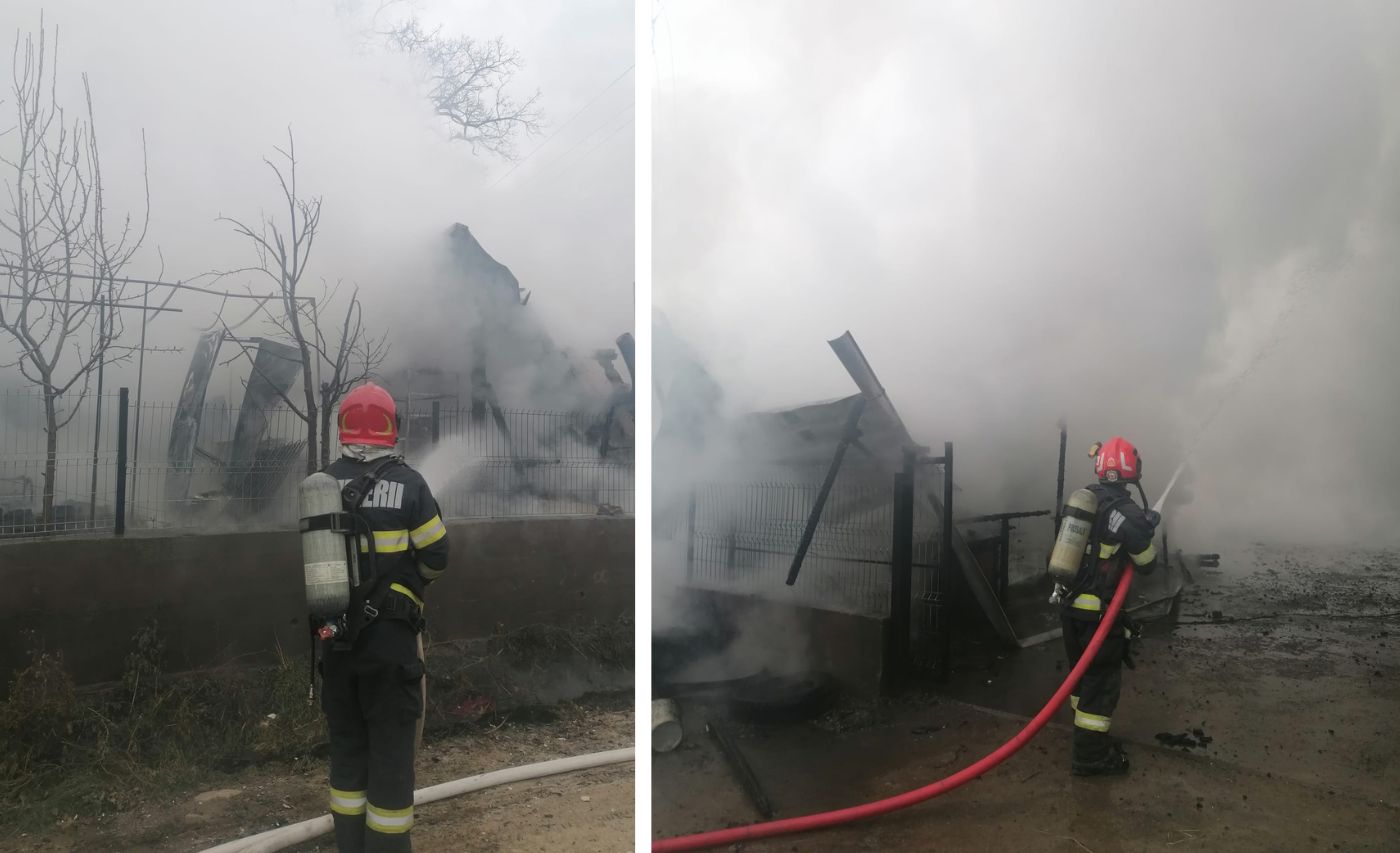 Incendiu puternic langa Cluj tanara speriata