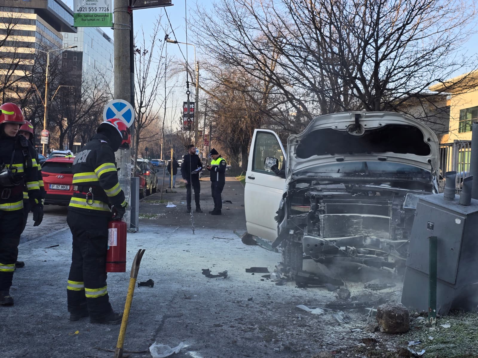 Accident grav pe Bulevardul Dimitrie Pompeiu Bucuresti