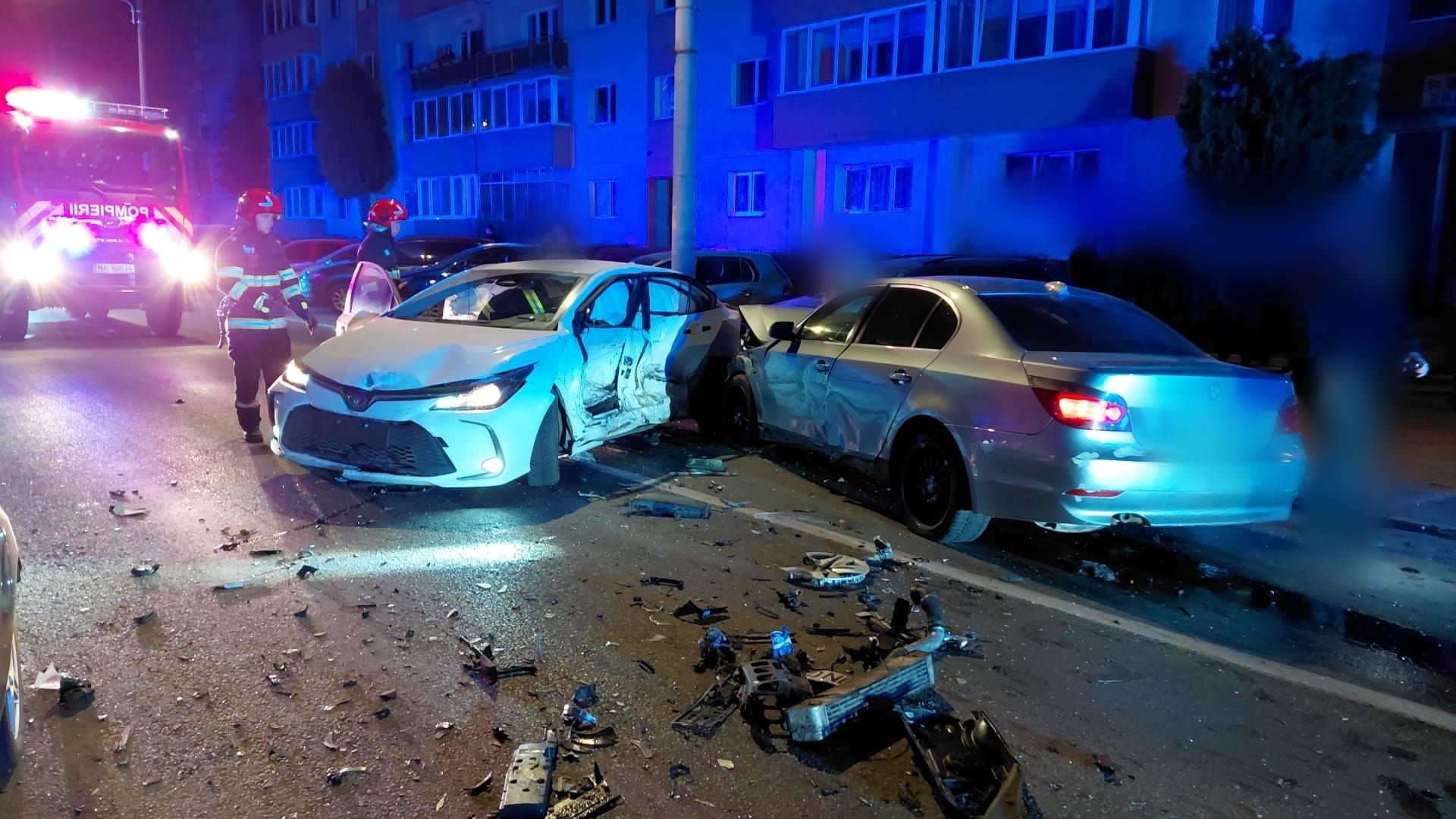 Accident pe strada Donath din Cluj Napoca Doi barbati au fost spitalizati dupa ce doua masini sau ciocnit