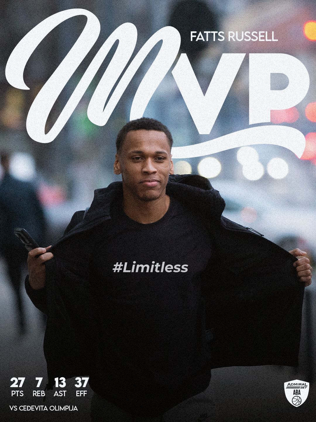 Liga Adriatica Daron Russell de la U BT a fost ales MVP ul primei etape din Top 8