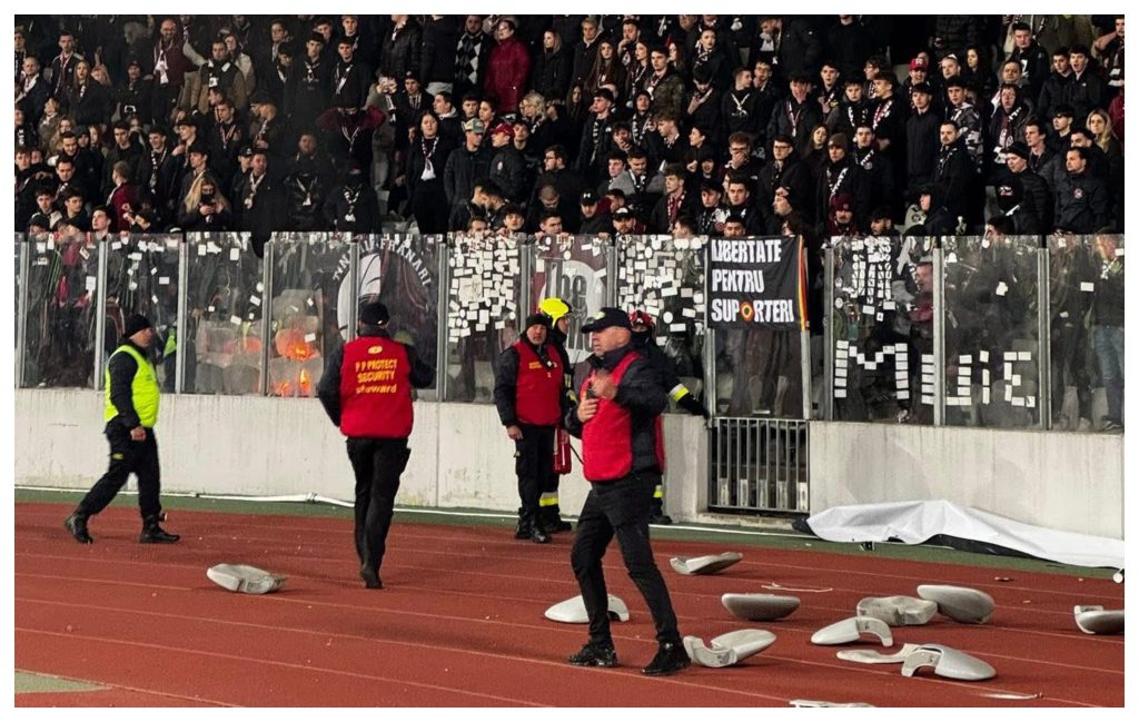 Peluza Visionie reactioneaza dupa haosul de pe Cluj Arena Consideram ca este o reactie de tip ochi pentru ochi si dinte pentru dinte