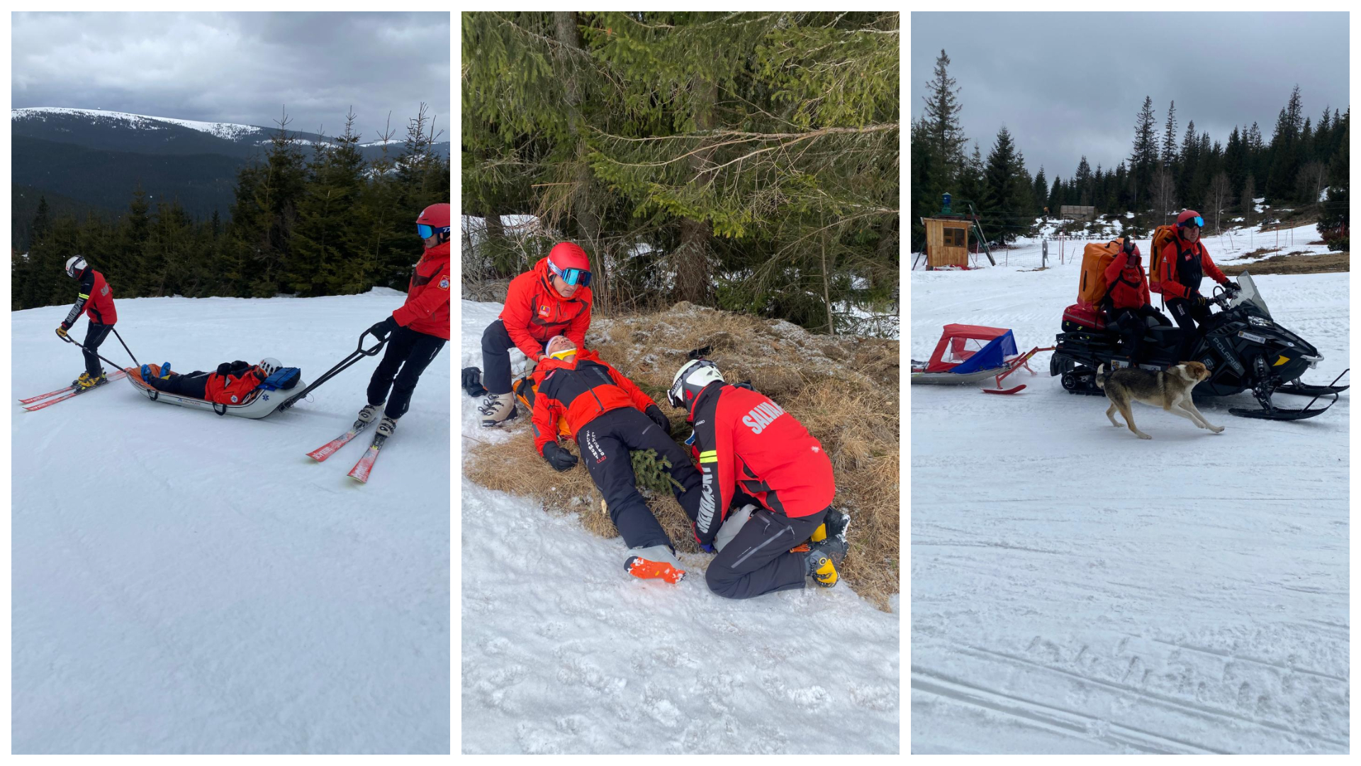 Salvamontistii din Cluj au reusit cu succes evaluarea anuala de iarna Pregatiti sa asigure siguranta turistilor pe partii