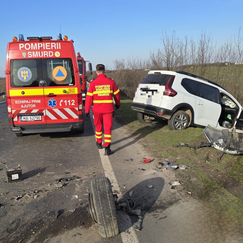 Un mort si un ranit in urma unui accident pe DN 6 in Giurgiu