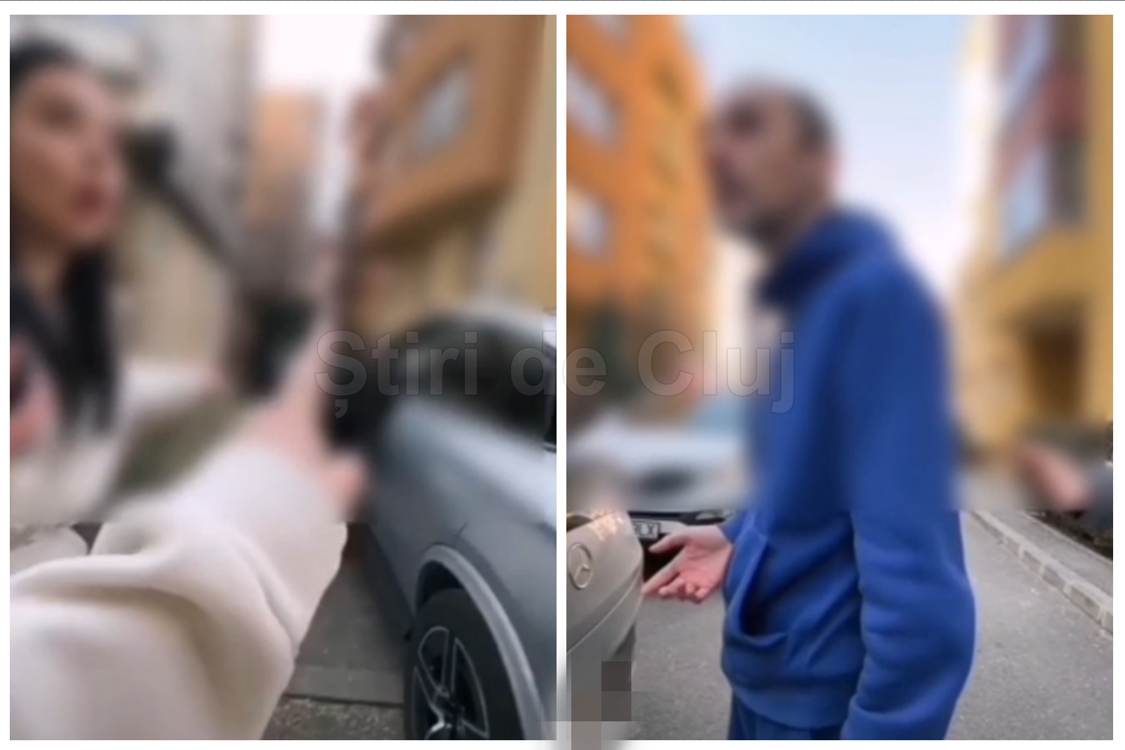 video scandal urias in cluj din cauza unei parcari doua tinere au lasat un mercedes langa bloc dar ceea ce s a intamplat apoi este de necrezut plecati dracului de aici