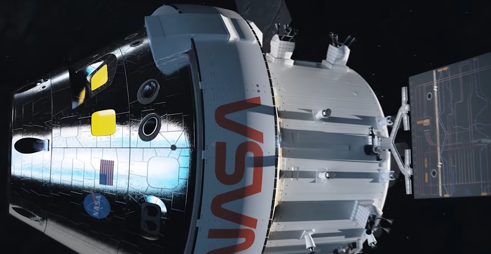 Capsula Orion cu cei patru astronauti indreptandu se spre Luna observata de pe o terasa din Bucuresti