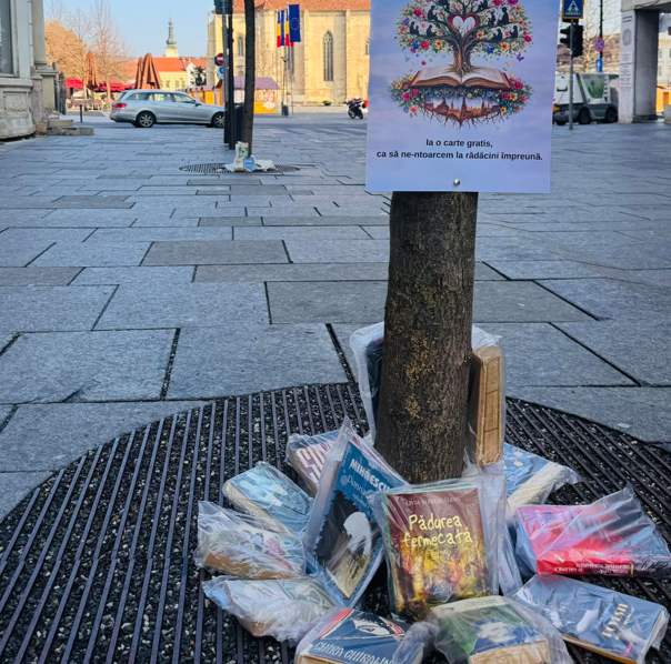 Cultura este disponibila gratuit la Cluj Napoca Clujenii pot pleca acasa cu o carte din centrul orasului Puteti sa alegeti o carte gratuita