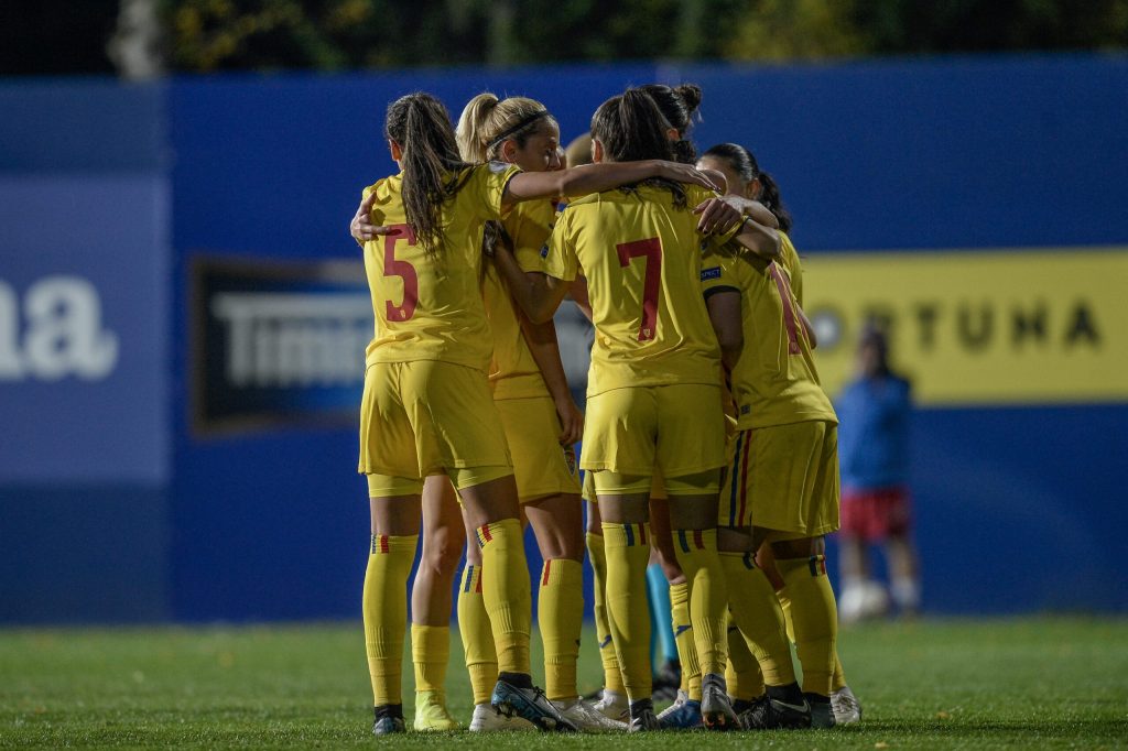 Echipa Romaniei pentru meciul impotriva Ciprului din preliminariile Cupei Mondiale de fotbal feminin