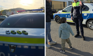 Poveste cu final fericit in Cluj Jucariile furate dintr o spalatorie s au intors la baiezelul de 4 ani Un politist le a restituit personal