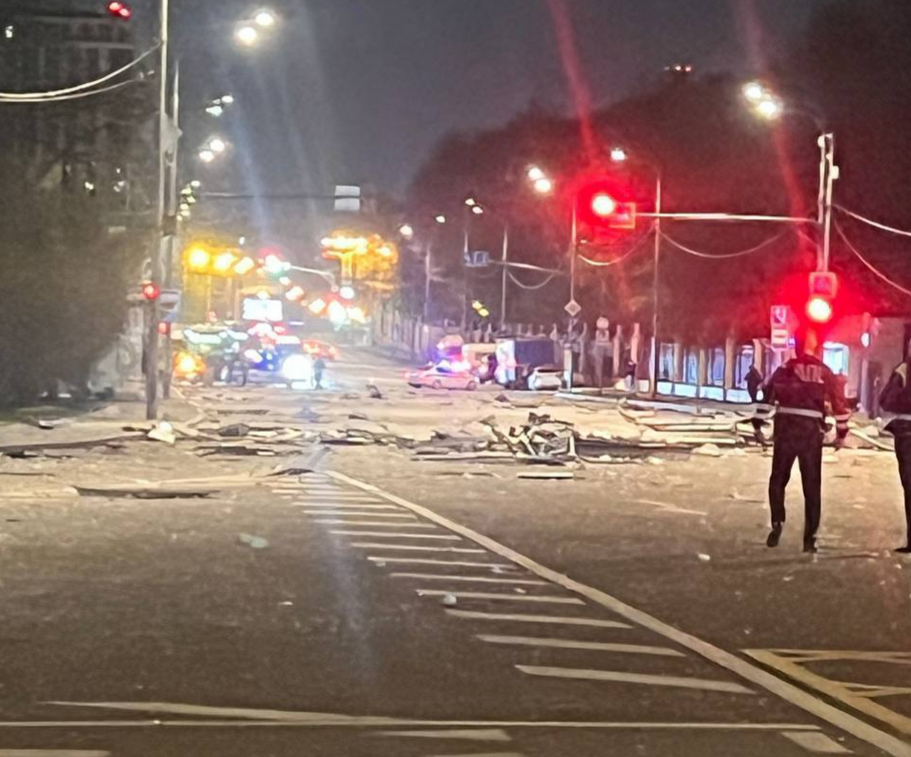 Atac cu drone in Moscova Explozie la o cladire de locuinte