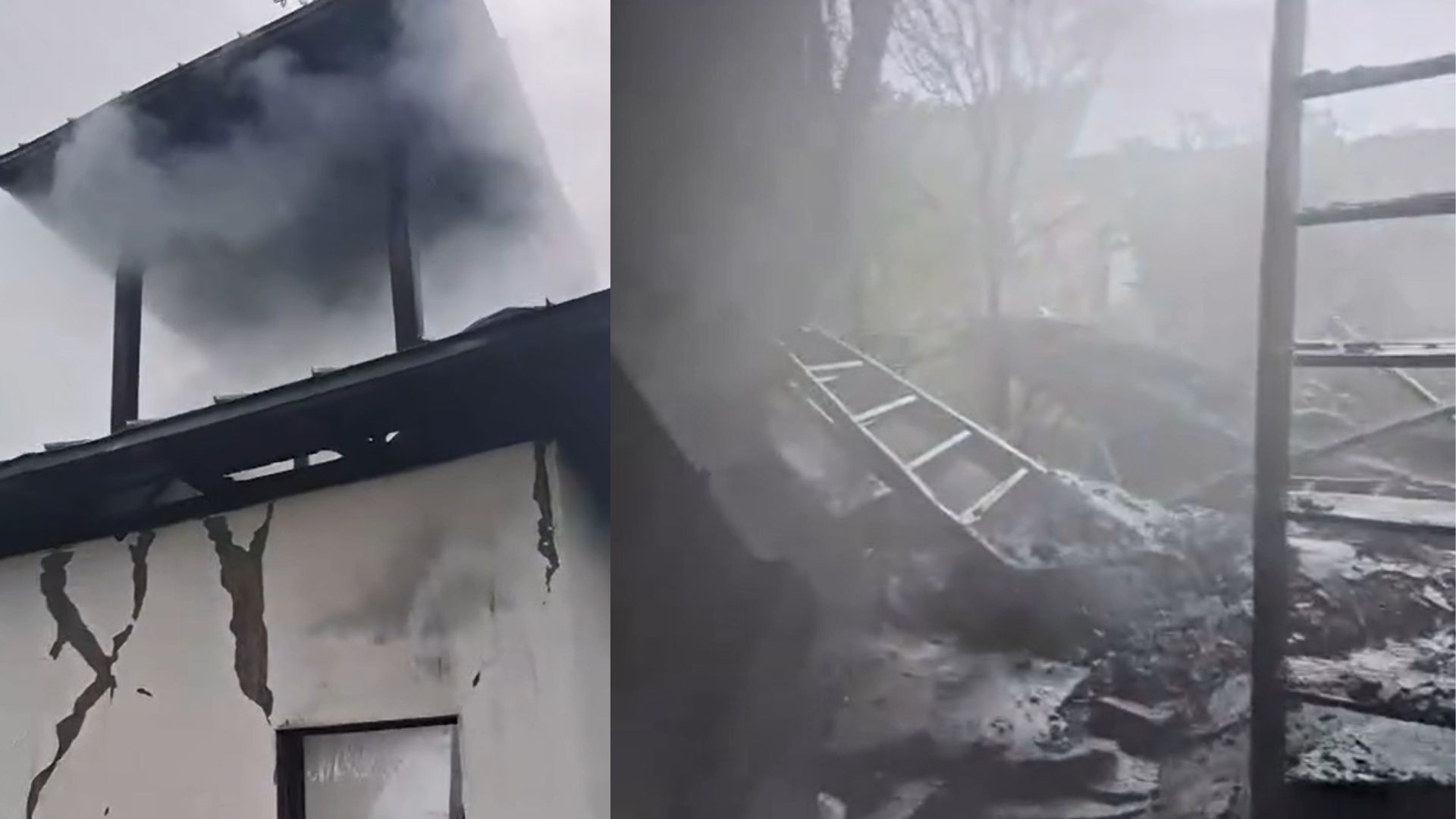 Clopotnita unei biserici din Valcea a fost distrusa de un incendiu Ce a provocat focul