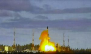 Rusia a realizat cu succes testul rachetei balistice Sarmat arma ce va fi operationala pana la sfarsitul anului