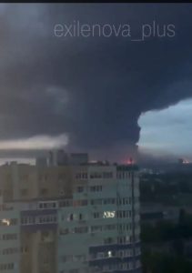 incendiu de proportii dupa ce dronele ucrainene ar fi atacat o rafinarie rusa din ryazan