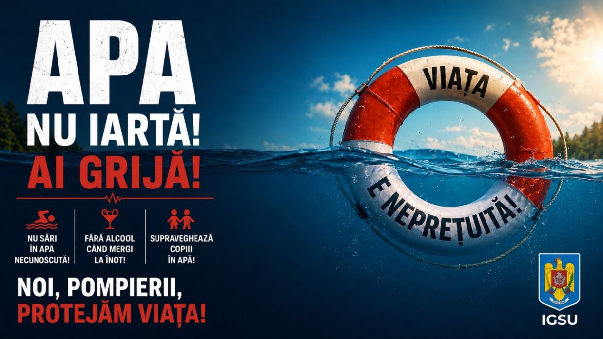 Apa nu iarta Fii atent Mesajul IGSU inainte de sezonul estival