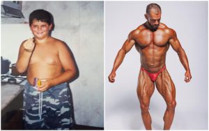 De la copilul de 80 de kilograme la campion de culturism Povestea lui Florin Damsa sportiv din Cluj care ii nota pe Iohannis Basescu si Citu