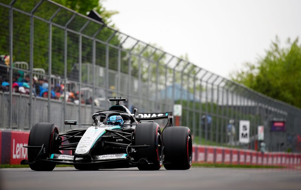 George Russell, pilot al echipei Mercedes, va pleca din prima poziție în Marele Premiu al Spaniei de Formula 1. 2 George Russell pilot al echipei Mercedes va pleca din prima pozitie in Marele Premiu al Spaniei de Formula 1