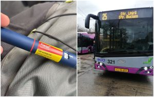 Gest impresionant intr un autobuz din Cluj Un calator a gasit o seringa cu insulina si a facut tot posibilul sa o restituie proprietarului Am sunat la 112