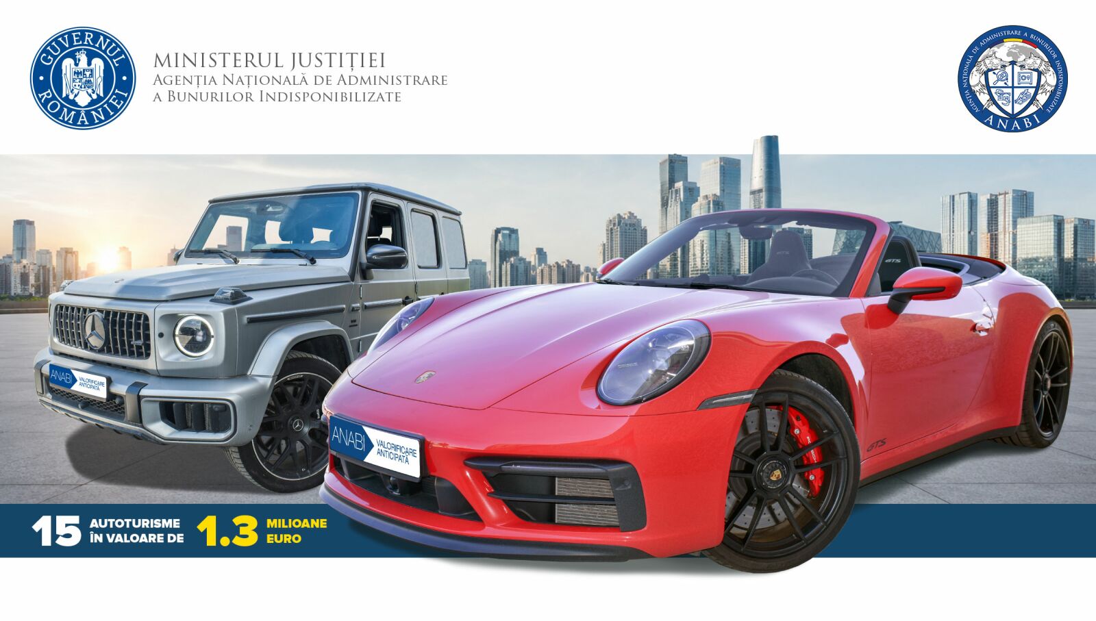 Statul roman pune in vanzare autoturisme confiscate Oricine poate lua parte la licitatiile online organizate de ANABI