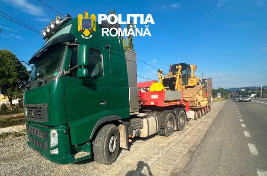 Record de depasire a tonajului la Cluj Un vehicul supraponderal de 16 tone cu o latime mai mare cu 30 circula fara asigurare RCA Amenda a fost pe masura