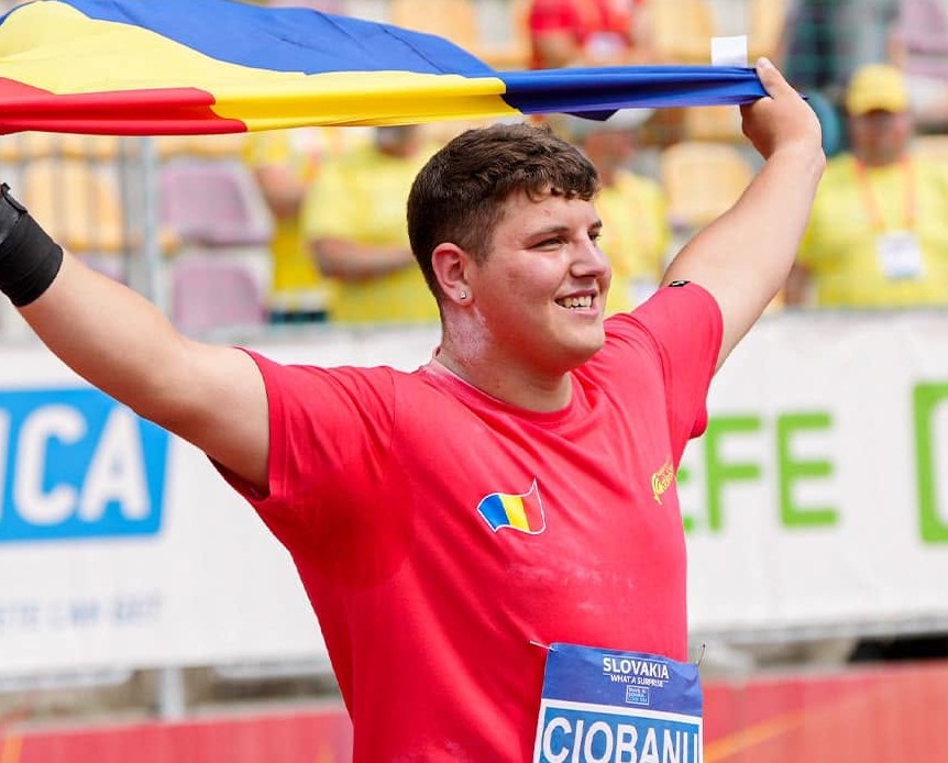 Atletul roman Stefan Ciobanu a obtinut locul 8 in finala probei de aruncare a greutatii la Campionatul Mondial U20