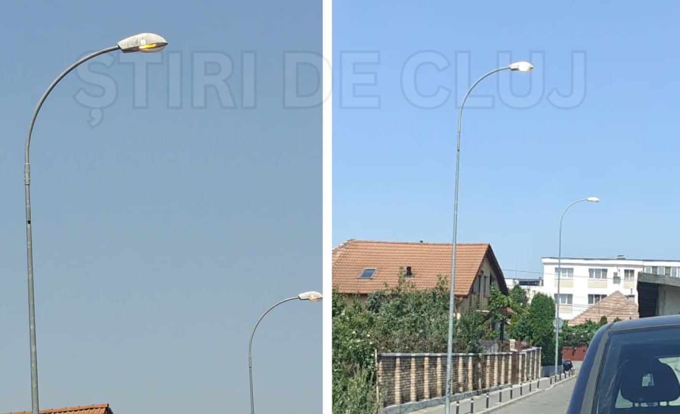 Economie la Cluj in timpul crizei energetice Luminile de pe stalpi erau aprinse in plina zi desi soarele stralucea puternic este o situatie greu de inteles