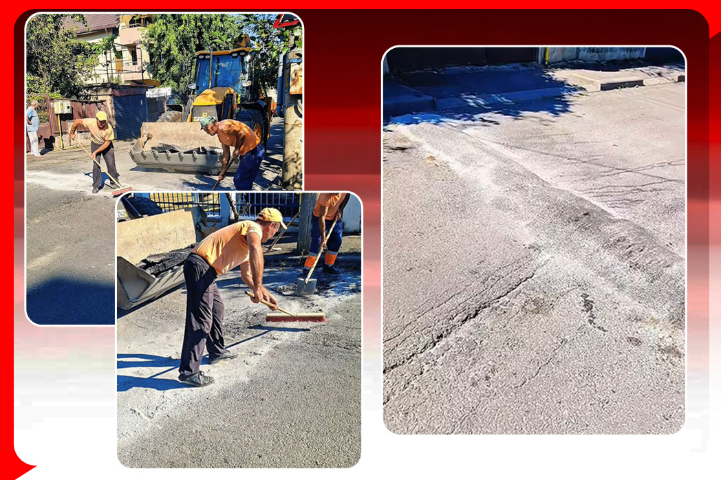 Un clujean si a realizat singur un limitator de viteza pe strada Autoritatile l au distrus iar politia il cauta pe cel responsabil