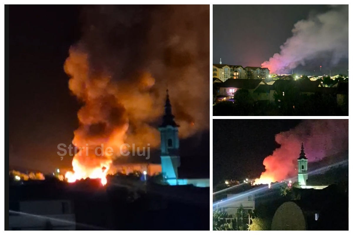 video flacari enorme in floresti incendiul a distrus zona focul ameninta alte trei casa pompierii au intervenit cu un numar mare de echipaje