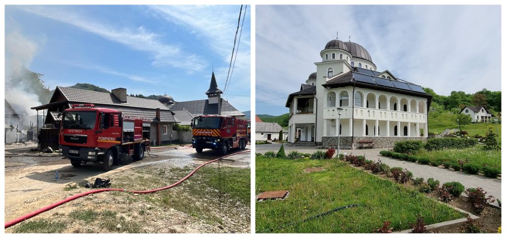 video manastirea casiel cu o istorie de peste 200 de ani a fost din nou afectata de un incendiu flacarele au fost foarte aproape sa o distruga astazi