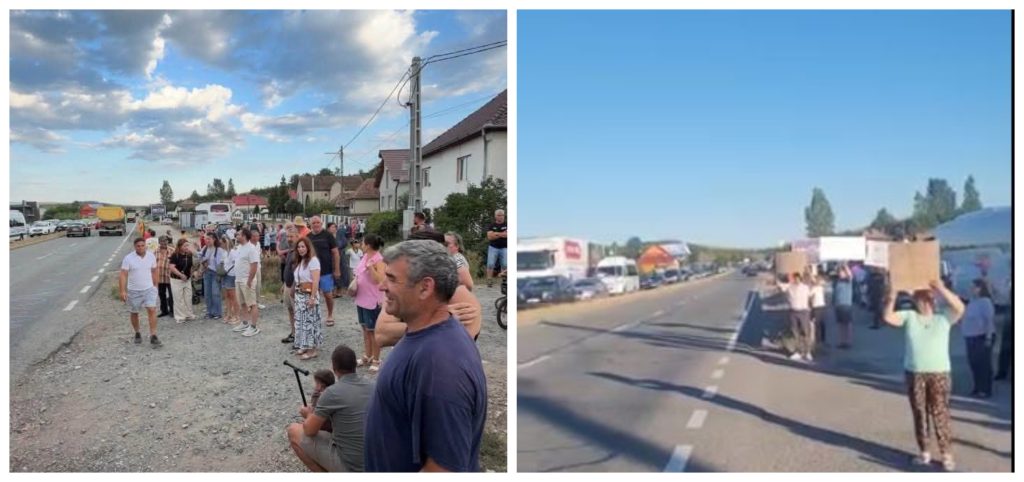 video un nou val de proteste pe dn1 in cluj trafic blocat si cozi uriase de masini pe direcia cluj napoca