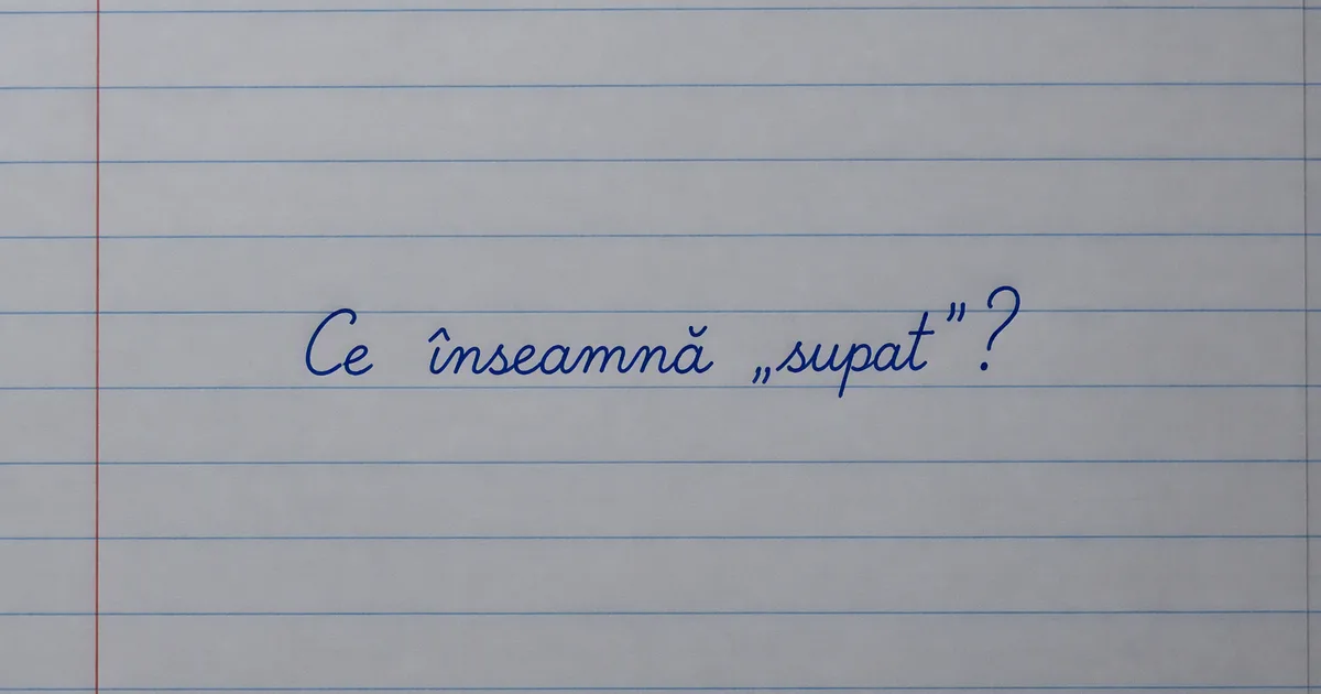 Ce este „supat”? Termenul românesc care a stârnit controverse online 2 Ce este „supat”? Termenul românesc care a stârnit controverse online